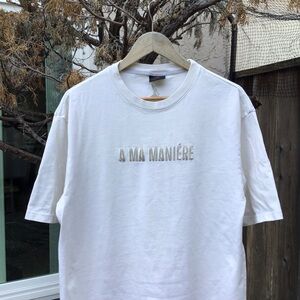 Jordan A Ma Maniere T Shirt Mens Medium Beige Embroidered Jumpman Logo Nike